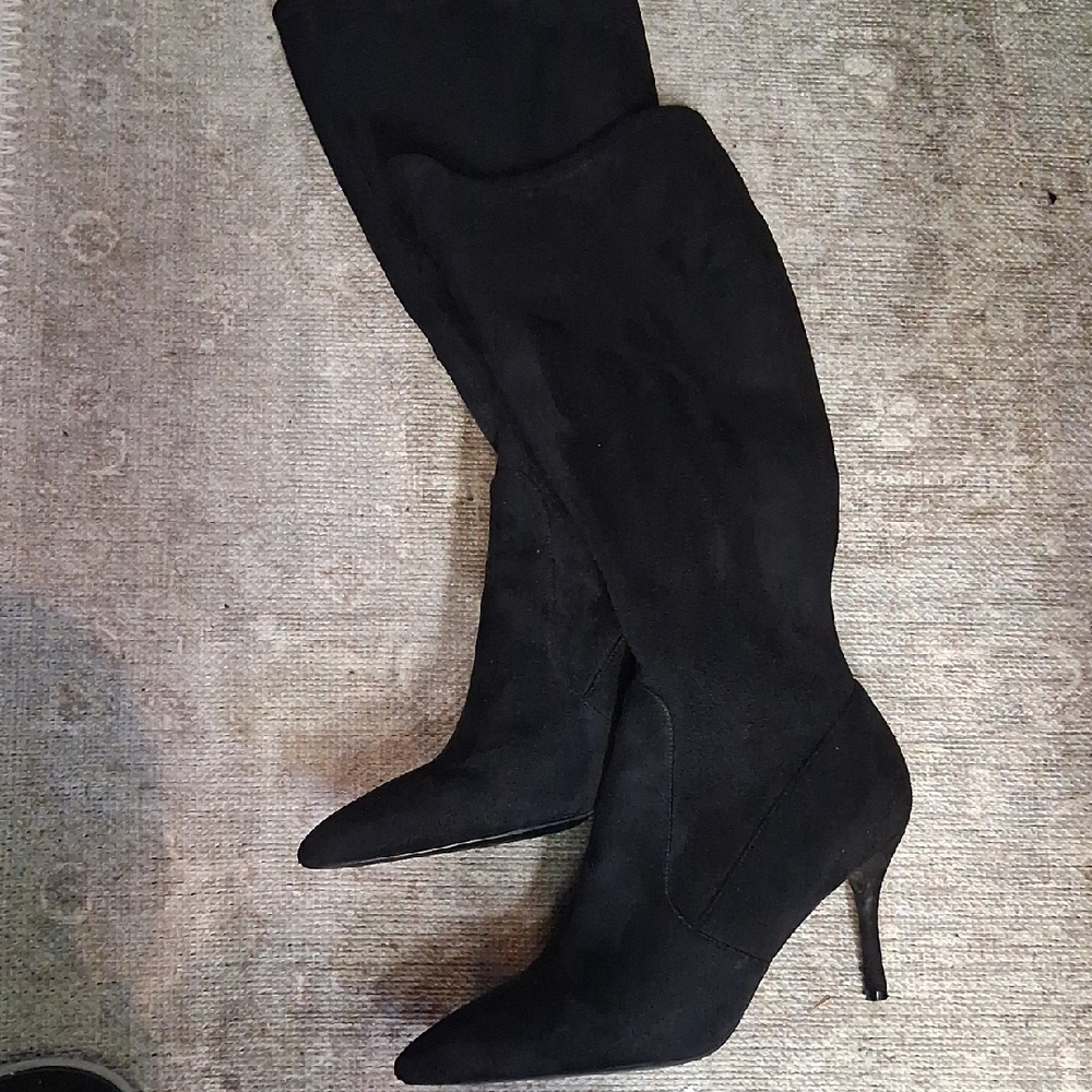 Nine West Black Heeled Boots - Picture 4 of 7